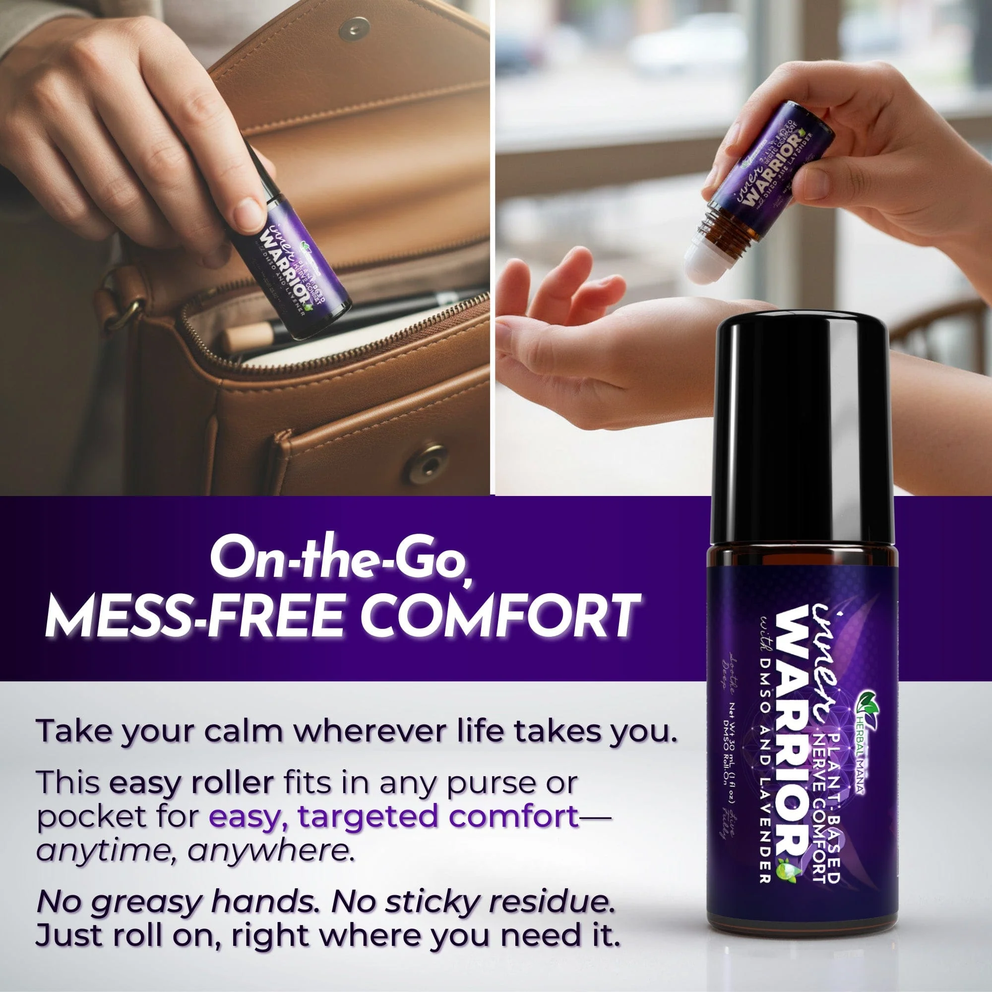 DMSO Roll-On for Nerve Comfort & Sleep | Inner Warrior - Image 4