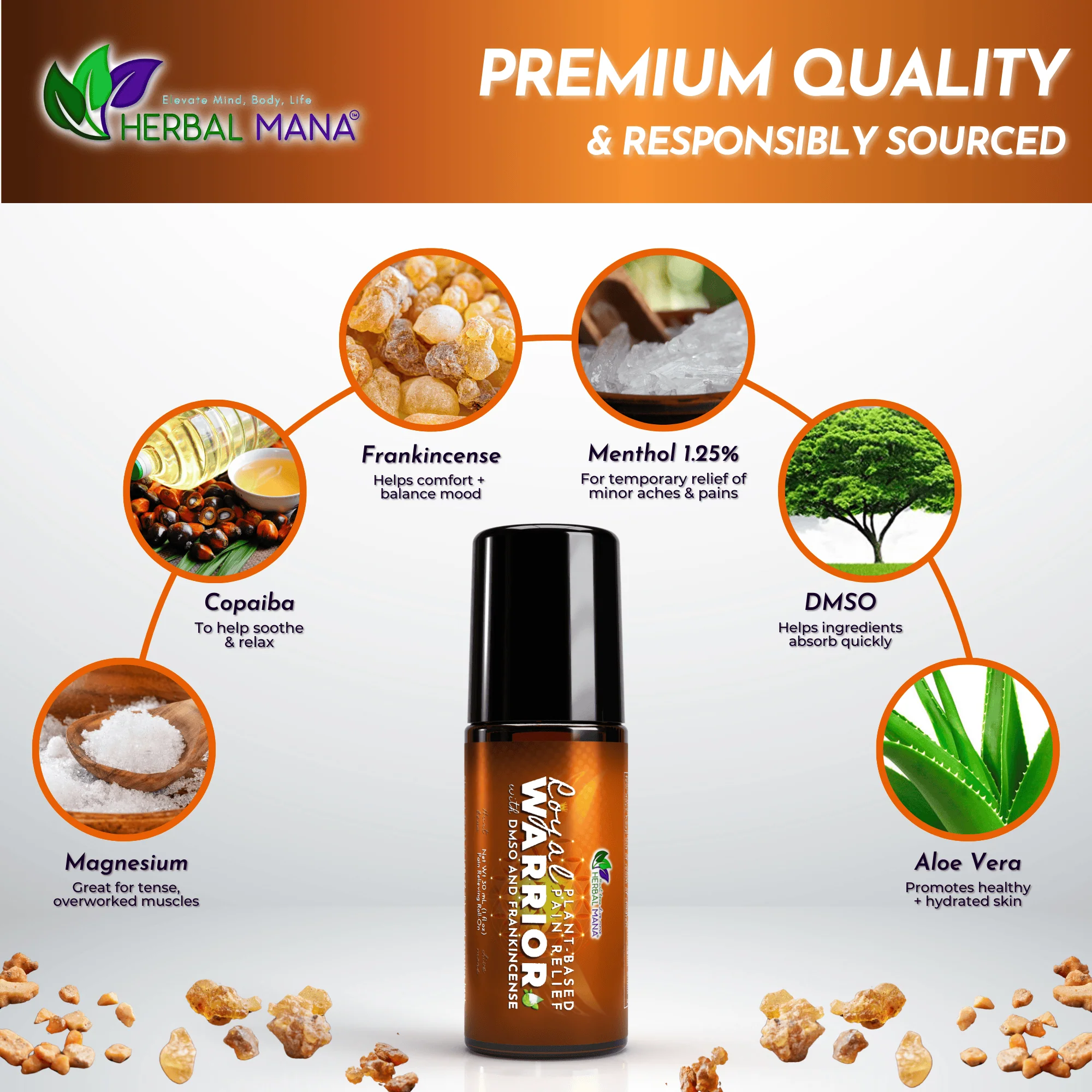 Cooling Frankincense DMSO Roll-On for Joint Pain Relief | Royal Warrior - Image 3