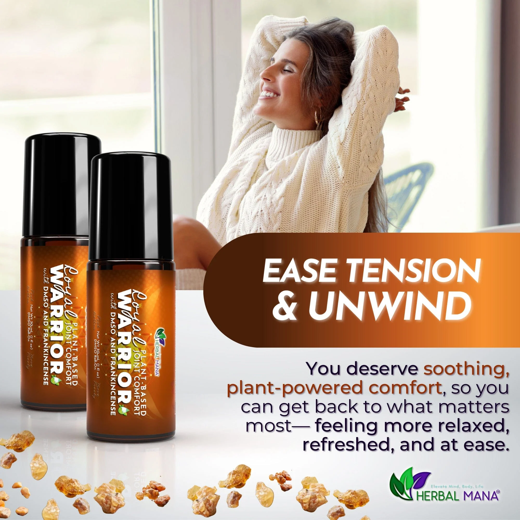 Frankincense DMSO Roll-On for Joint Comfort (No Menthol) | Royal Warrior - Image 5