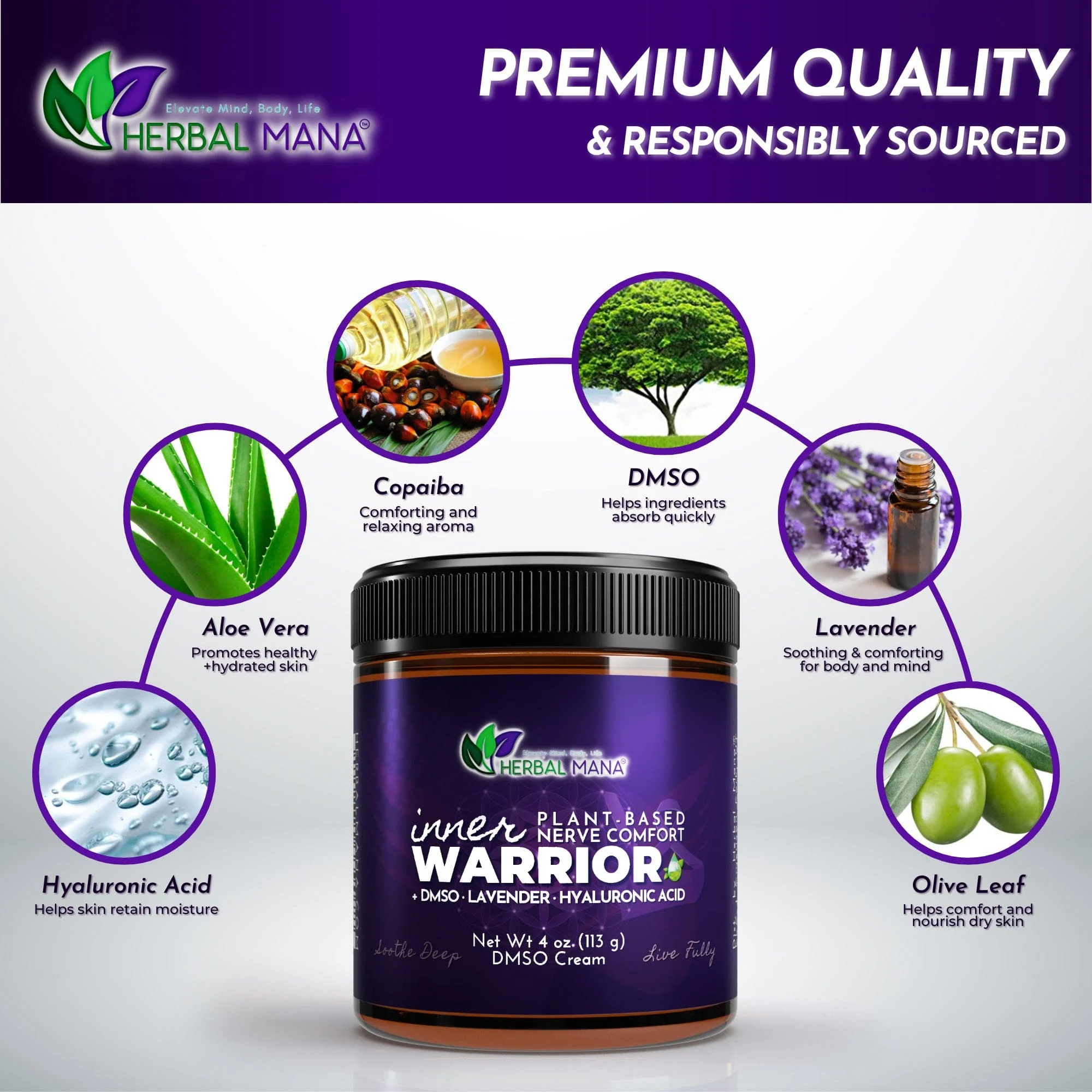DMSO Cream for Nerve Pain Relief & Sleep | Inner Warrior - Image 4