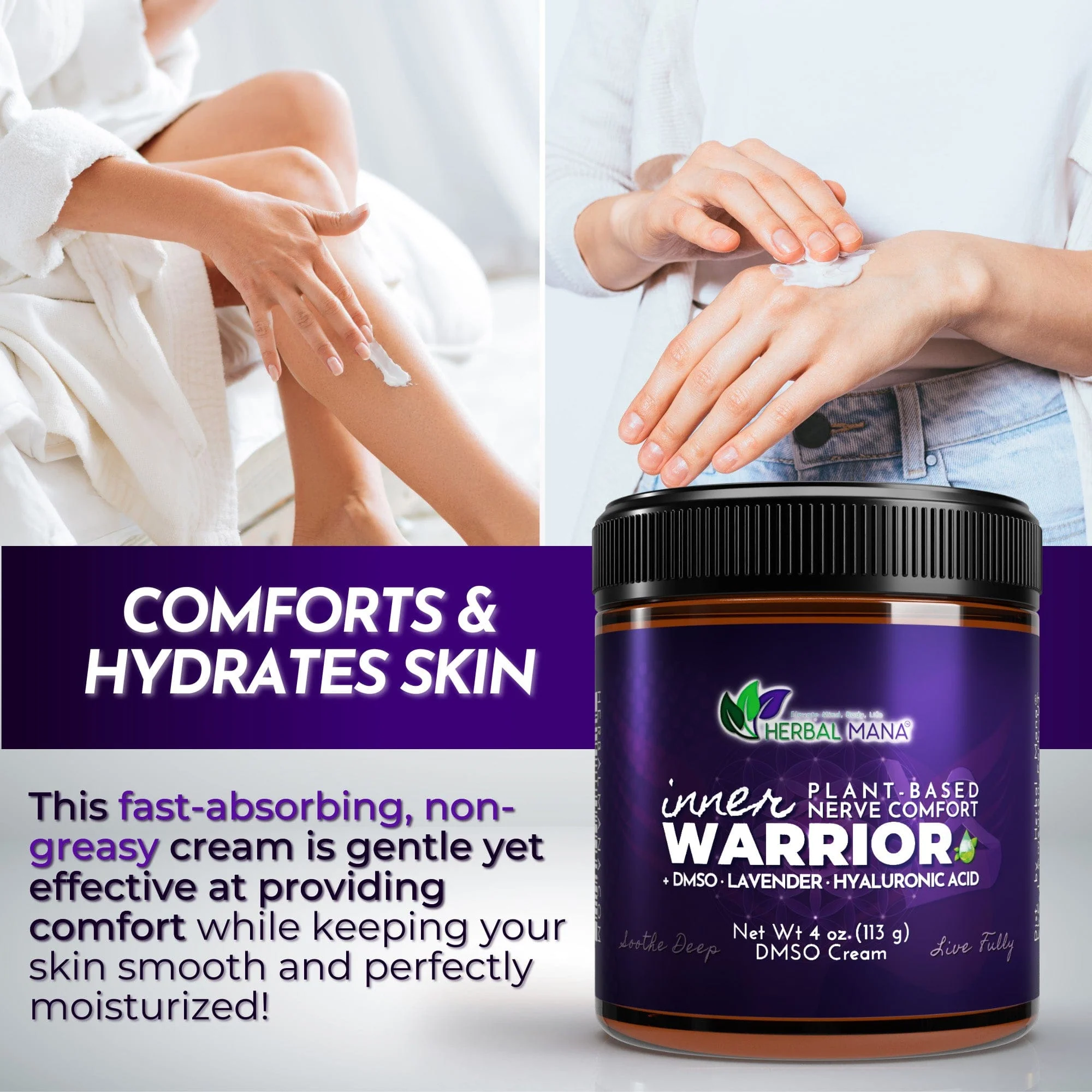 DMSO Cream for Nerve Pain Relief & Sleep | Inner Warrior - Image 6